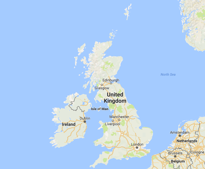 Peta negara Inggris