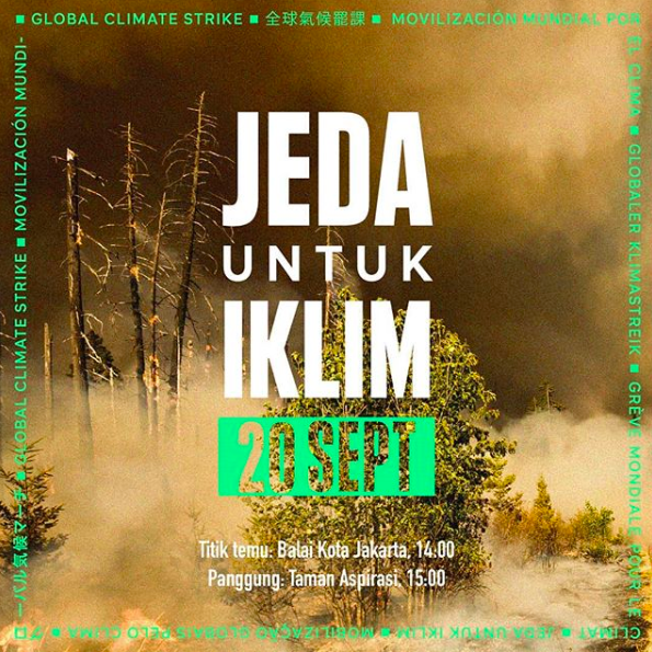 jeda untuk iklim di indonesia aksi mogok sekolah